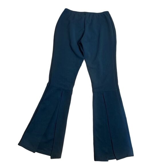 Y2K vintage Black Flare slit leggings Extreme Living Size Small - Picture 2 of 7